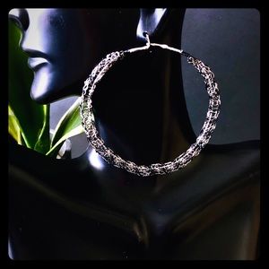 2.5” Handmade Lightweight Zebra 🦓 Inspired Hoops